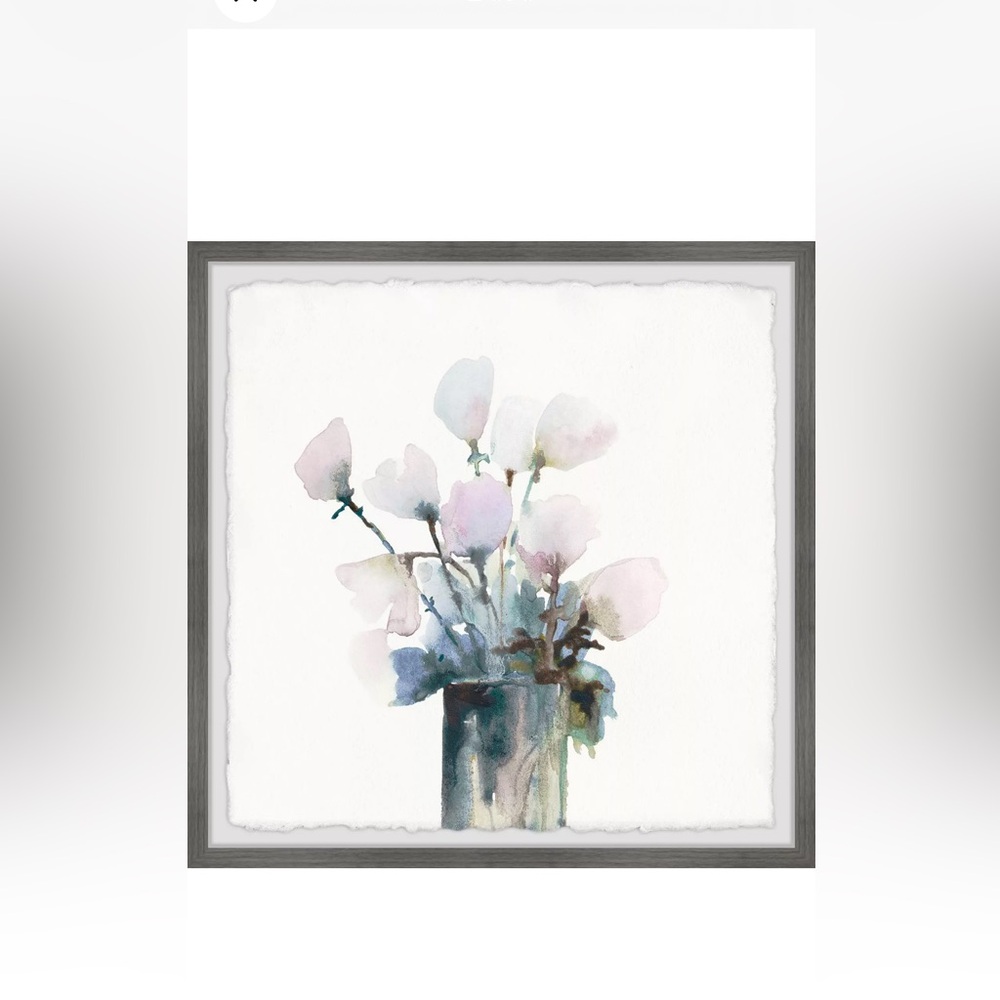 Marmont Hill Fresh Flowers Framed Painting Print 12x12